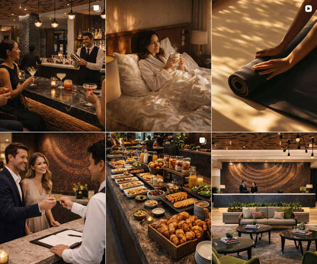 Feed collage visualization